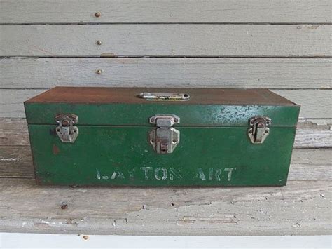 metal vintage art supply box|Metal Art Supply Box .